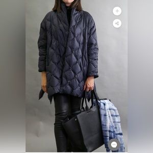 Jarbo Goose Down Jacket “Cortina” EUC Gorgeous! XL Navy Blue